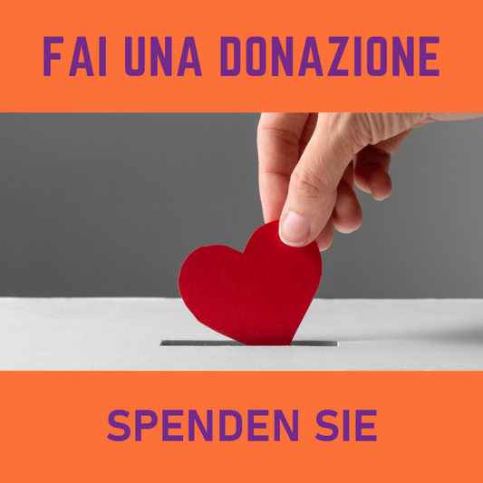 Una donazione fatta col cuore: aiutaci ad aiutare! - Eine Spende, die von Herzen kommt: Helfen Sie uns helfen!