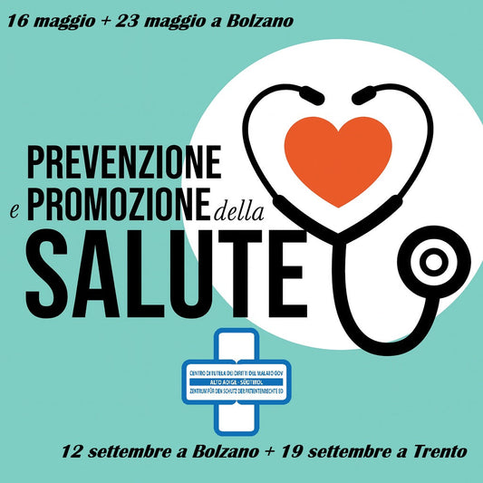 Prevenzione in piazza: Torniamo a settembre ! Prävention auf der Piazza: Wir sind im September wieder dabei!